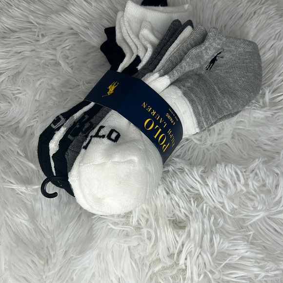 New with tags Ralph Lauren polo women’s socks fits shoe sizes 4-10 1 /2 -6 pair - Picture 3 of 8